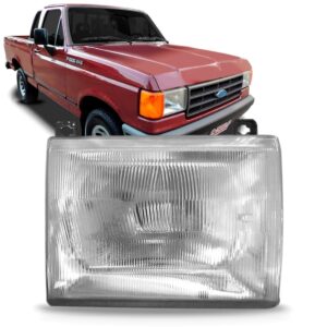 Farol F1000 93/96 Sem Suporte Lente Vidro Cromado 1ª Linha Esquerdo/motorista