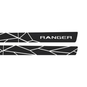 Kit Adesivos Laterais Ranger Universal 2013 A 2021 Preto