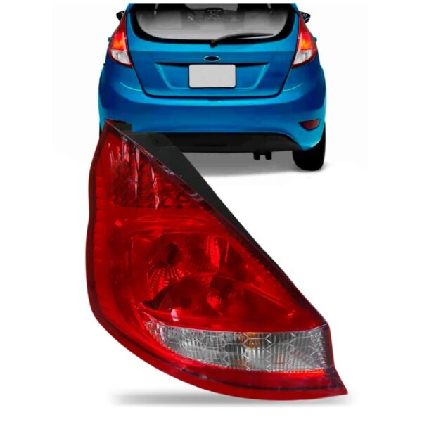 Lanterna Traseira New Fiesta Mexicano 11 A 17 Lente Colmeia Lado Esquerdo