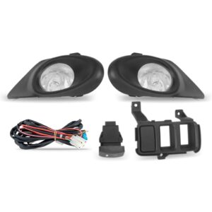Kit Farol Milha Com Moldura Accord 2008  Com Mascara Cromada