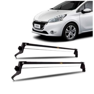 Rack Teto Peugeot 208 2013 2014 2015 2016 17 18 19 2020 Vhip Preto