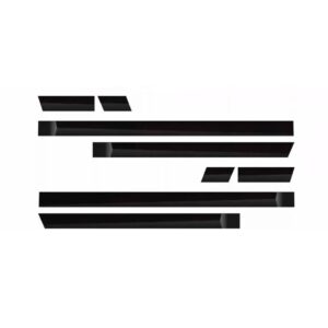 Jogo Friso Borrachão Para Palio Weekend Adventure 97 A 2000 Preto