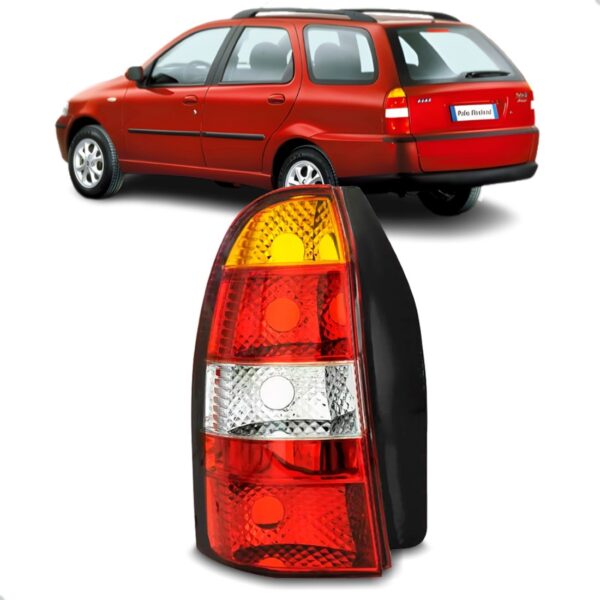 Lanterna Traseira Palio Weekend Fire 2001 A 2004 Ambar Lado Esquerdo