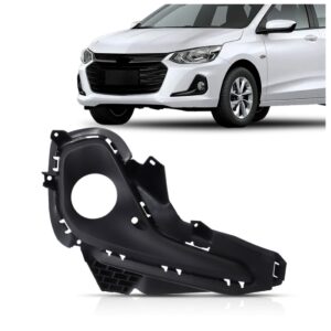 Aro Milha  Para Onix Plus 2020 2021 2022 Com Furo Ld Preto Direito