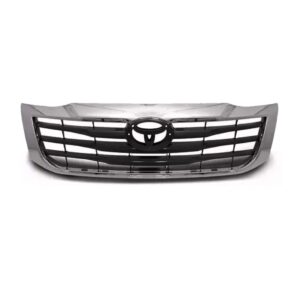 Grade Radiador Hilux 2012 A 2015 Pickup Com Moldura Cromada Preto