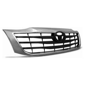 Grade Radiador Hilux 2012 A 2015 Pickup Com Moldura Cromada Preto