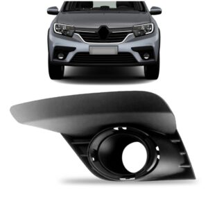 Aro Moldura Milha Logan/sandero 2020 C/ Furo Ld Preto Esquerdo