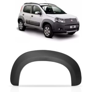 Alargador Paralama Uno Way 2014 A 2020 Preto Texturizado Lado Direito