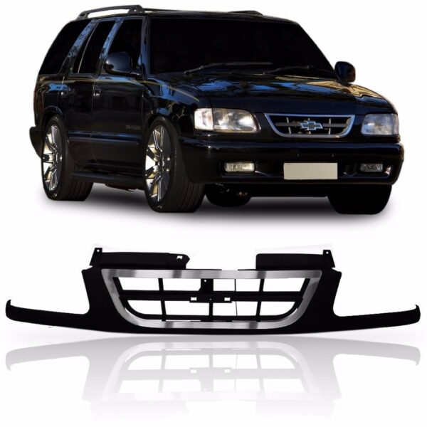 Tela Frontal Radiador S10 Blazer 1995 96 1997 Friso Cromado