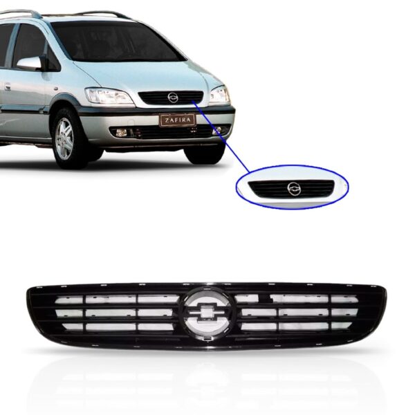 Grade Tela Radiador Zafira 2001 2002 2003 2004 Preta
