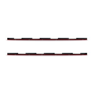 Par Acabamento Lateral Parabrisa New Civic 2007 A 2012 Preto