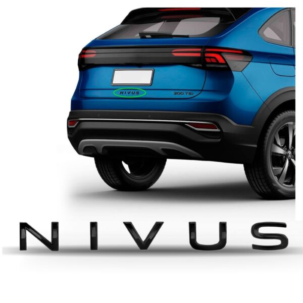 Letreiro Traseiro Nivus 2020 A 2023 Black