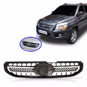 Grade Sportage 2009 2010 Dianteira Com Friso 1a Linha Preto