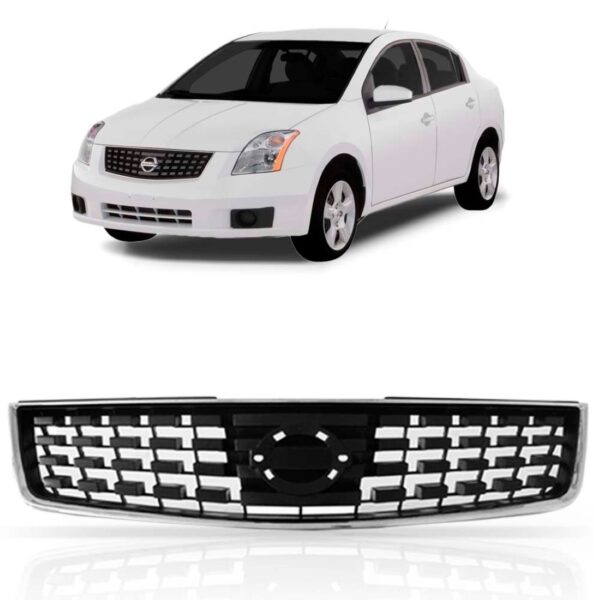 Grade Central Para Sentra 2007 2008 2009 Cromada