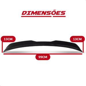 Aerofólio Para Bmw 116 Black Piano Sport Hatch Universal