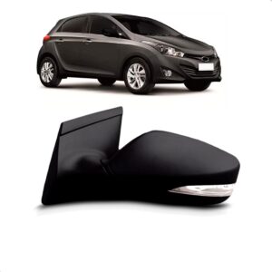 Retrovisor Hb20 2011 A 2015 Preto Com Pisca Elétrico Lado Esquerdo