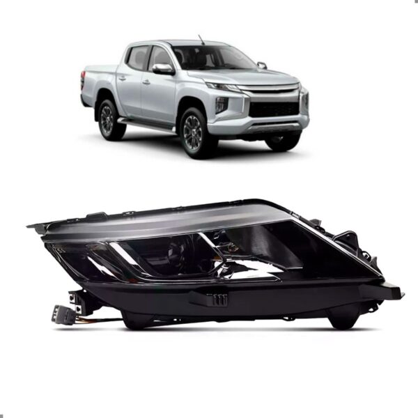 Farol L200 Triton Sport Led 2023 2022 2021 Hpe Mascara Negra Lado Direito