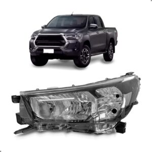 Farol Hilux Sr 2021 2022 2023 Simples Sem Led 1ª Linha - Esquerdo/motorista