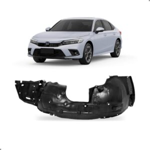 Protetor Caixa De Roda Dianteiro Para Honda Civic 2022 23 24 Lado Esquerdo
