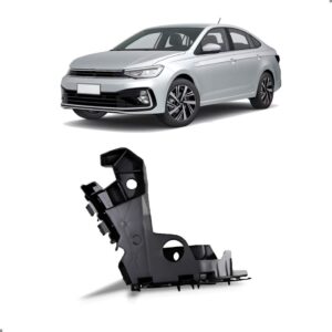 Suporte Guia Parachoque Polo Virtus 2023 2024 Dianteiro Lado Esquerdo