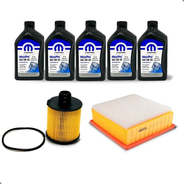 Kit Revisão Filtro E Óleo Original 5w30 Jeep Renegade Diesel
