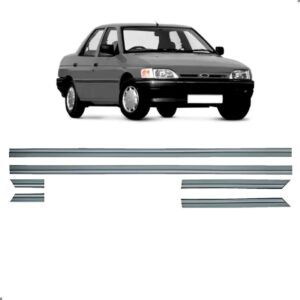 Friso Lateral Borrachão Para Verona-  4 Portas 1993 A 1996 Cinza