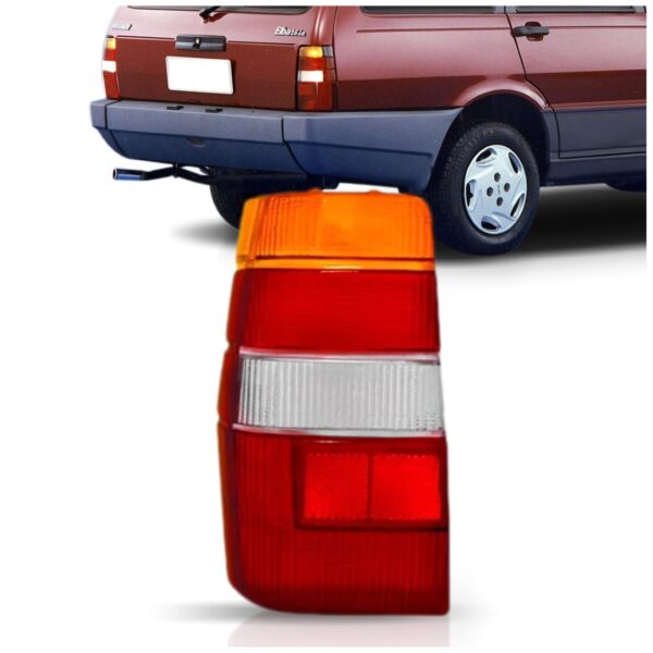 Lanterna Traseira Fiorino 85/00 Elba 85/95 Tricolor 1ª Linha Esquerdo