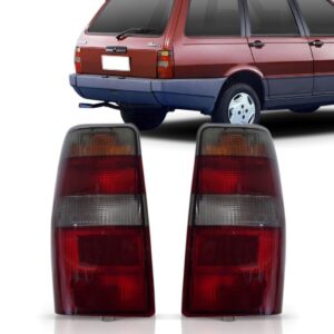 Lanterna Traseira Fiorino Fume 1987 A 1999 Lente Vermelha Lado Esquerdo