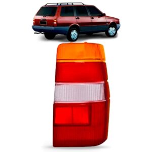 Lente Lanterna Traseira Fiorino Elba 1987 A 1999 Tricolor Lado Direito