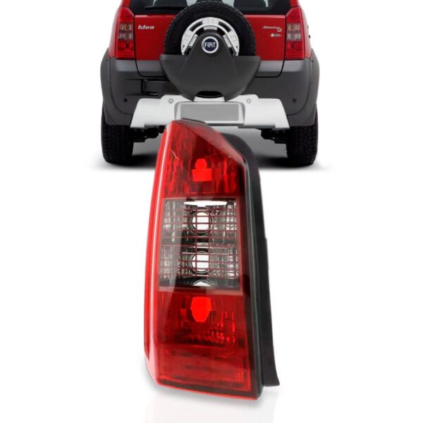 Tela Frontal Idea 2005 A 2007 Bicolor Grade Vermelha Ld Esquerdo