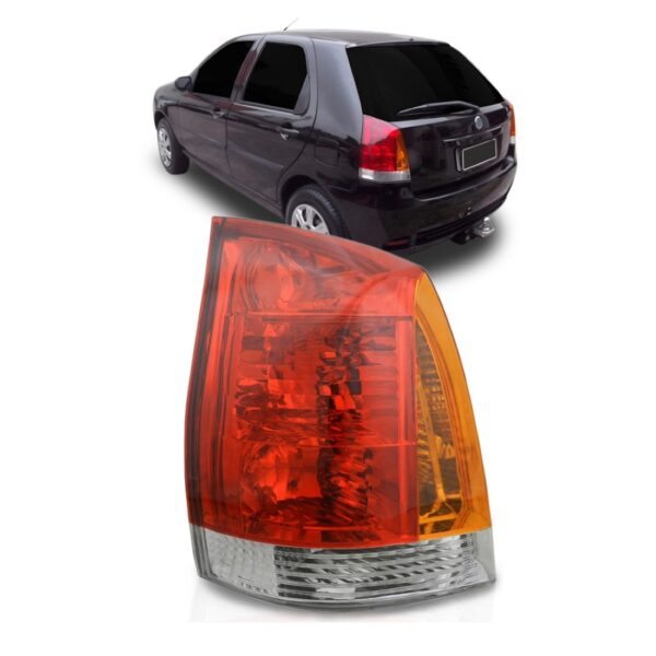 Lanterna Palio 04 2005 2006 2007 Traseira Tricolor 1ª Linha Esquerdo