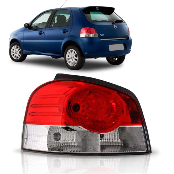 Lanterna Traseira Palio 2008 2009 2010 2011 Bicolor 1ª Linha Esquerdo