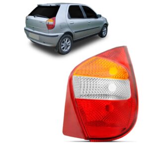 Lanterna Traseira Palio G2 2001 2002 2003 Fire Tricolor Ld Direito Vermelho