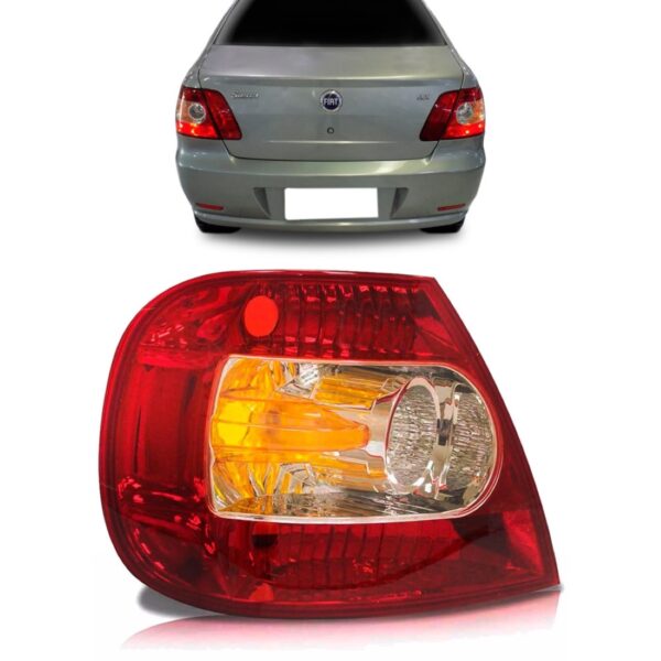 Lanterna Traseira Fiat Siena 2004 05 06 07 2008 Esquerdo. Esquerdo Vermelho