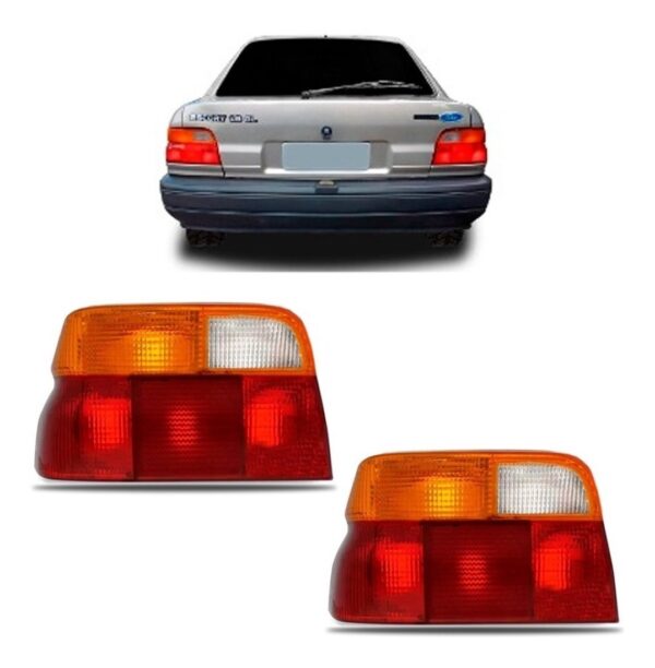 Lanterna Traseira Escort Sapão 1993 94 1995 1996 Tricolor Lado Esquerdo