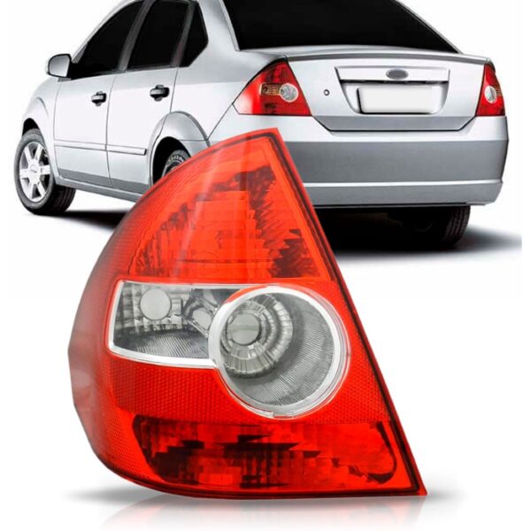 Lanterna Fiesta Sedan Bicolor 03 04 05 06 07 08 09 1ª Linha Esquerdo