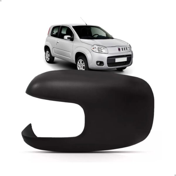 Capa Retrovisor Uno Way 2010 2011 2012 2013 2014  2015 Preta Lado Esquerdo