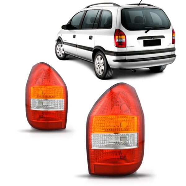 Lanterna Traseira Zafira 1998 A 2000 Tricolor Lado Direito