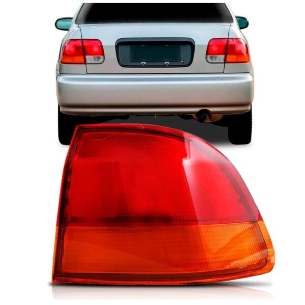 Lanterna Traseira Honda Civic Sedan 96 97 98 Canto 1ª Linha Direito
