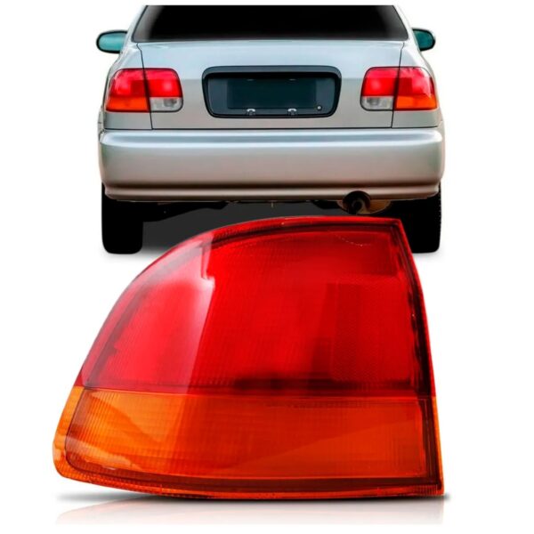 Lanterna Traseira Honda Civic Sedan 96 97 98 Canto 1ª Linha Esquerdo