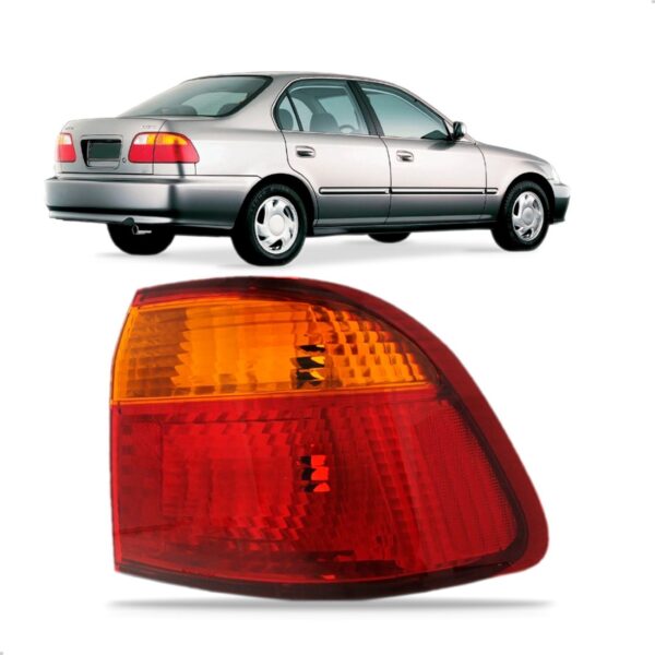 Lanterna Para Civic 1999 00 Traseira Canto Externa 1ª Linha Direito