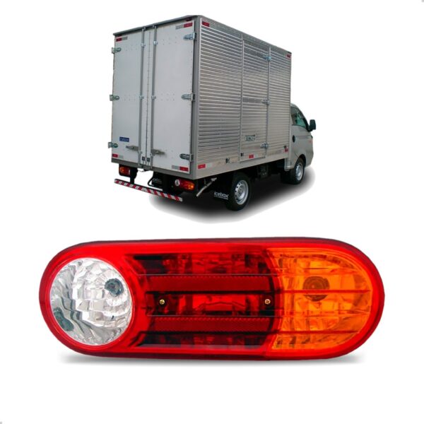 Lanterna Traseira Para Hyundai Hr 2004 Até 2013 1ª Linha Direito/passageiro Tricolor