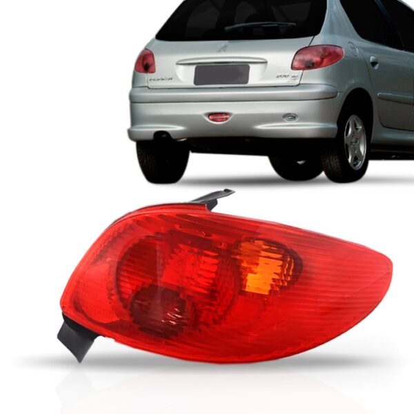 Lanterna Peugeot 206 2004 2005 2006 Traseira Direito Direito Vermelho