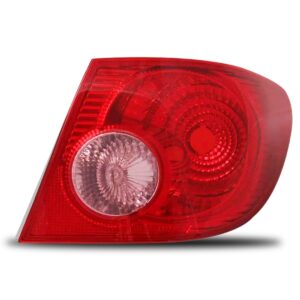 Lanterna Traseira Corolla 03 04 A 07 Sinaleira Rosa Esquerdo Esquerdo/motorista Vermelho