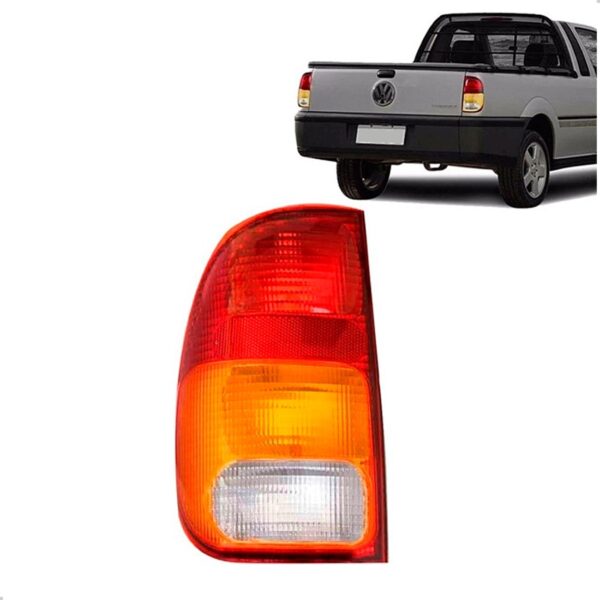 Lanterna Traseira Para Saveiro Gii 1997 1998 A 2005 Tricolor Lado Esquerdo