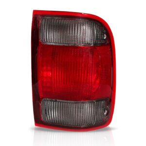 Lanterna Traseira Para Ford Ranger 1998 A 2004 Fumê Direito - Direito - Vermelho