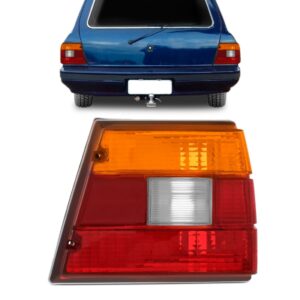 Lanterna Traseira Caravan 1980 A 1992 Tricolor 1ª Linha Direito/passageiro Tricolor