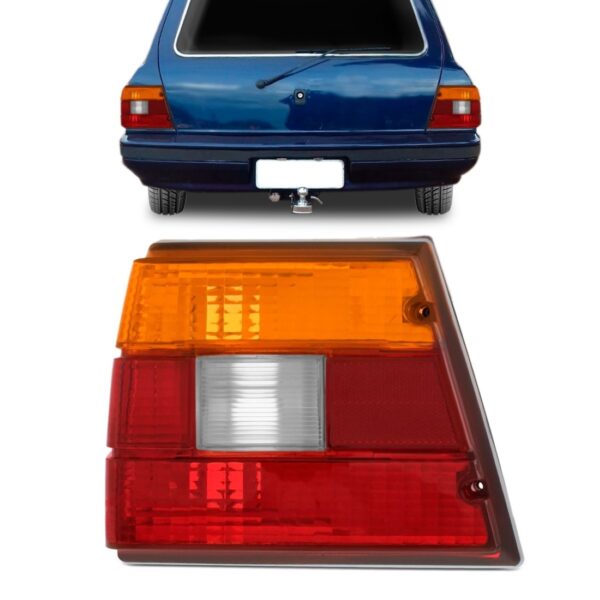 Lanterna Traseira Caravan 1980 A 1992 Tricolor 1ª Linha Esquerdo/motorista Tricolor