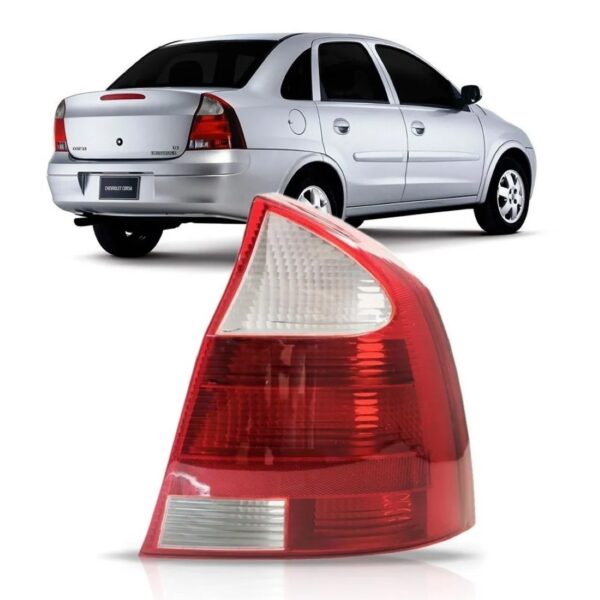 Lanterna Corsa Sedan 03 04 05 2006 2007 Ré Cristal 1ª Linha Direita/passageiro