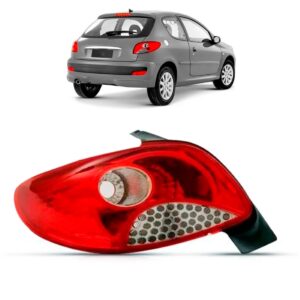 Lanterna Para  Peugeot 207 2008 A 2013 Hatch Tela Cromada Le